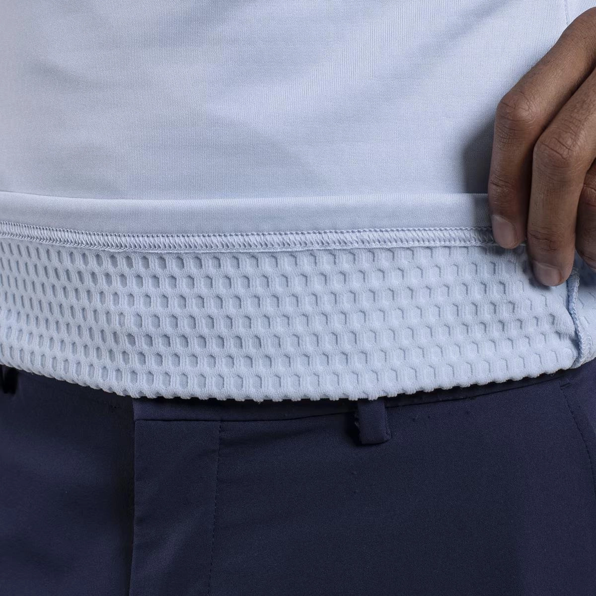 Hydraulic Half Zip Mid Layer Powder Blue/Atlanta Blue KJUS Men's Performance Clothing