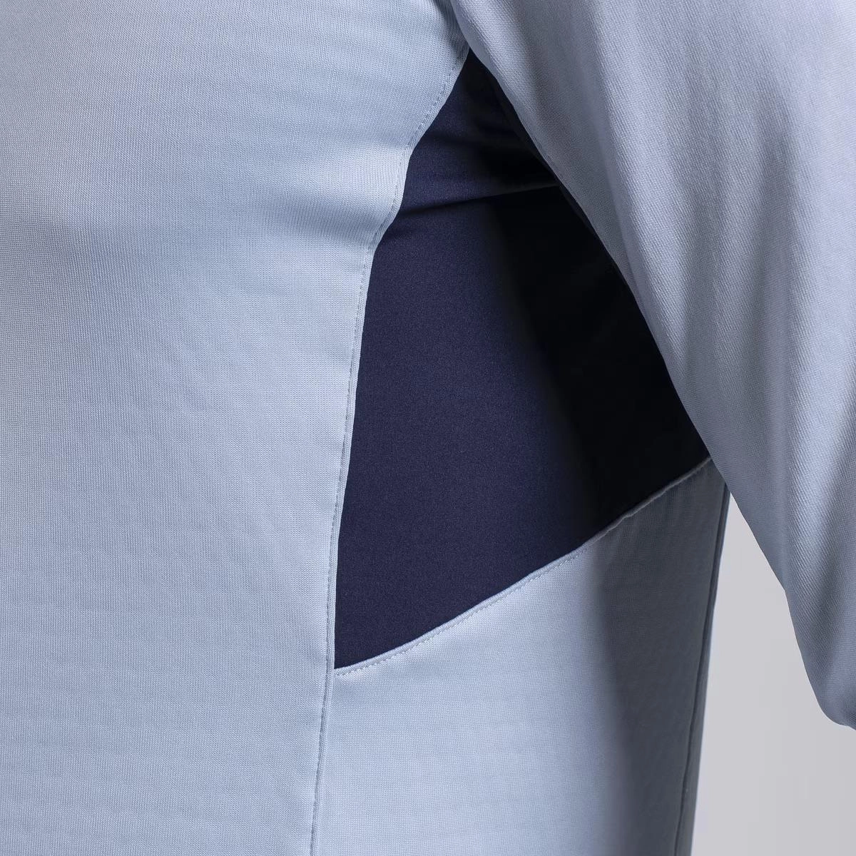 Hydraulic Half Zip Mid Layer Powder Blue/Atlanta Blue KJUS Men's Performance Clothing