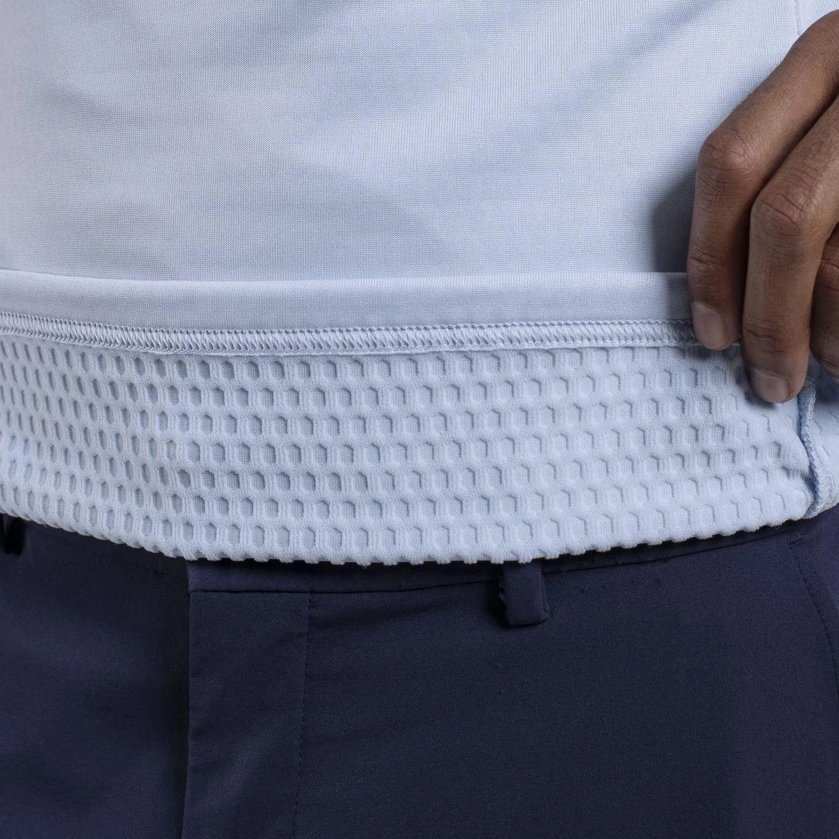 Hydraulic Half Zip Mid Layer Powder Blue/Atlanta Blue KJUS Men's Performance Clothing
