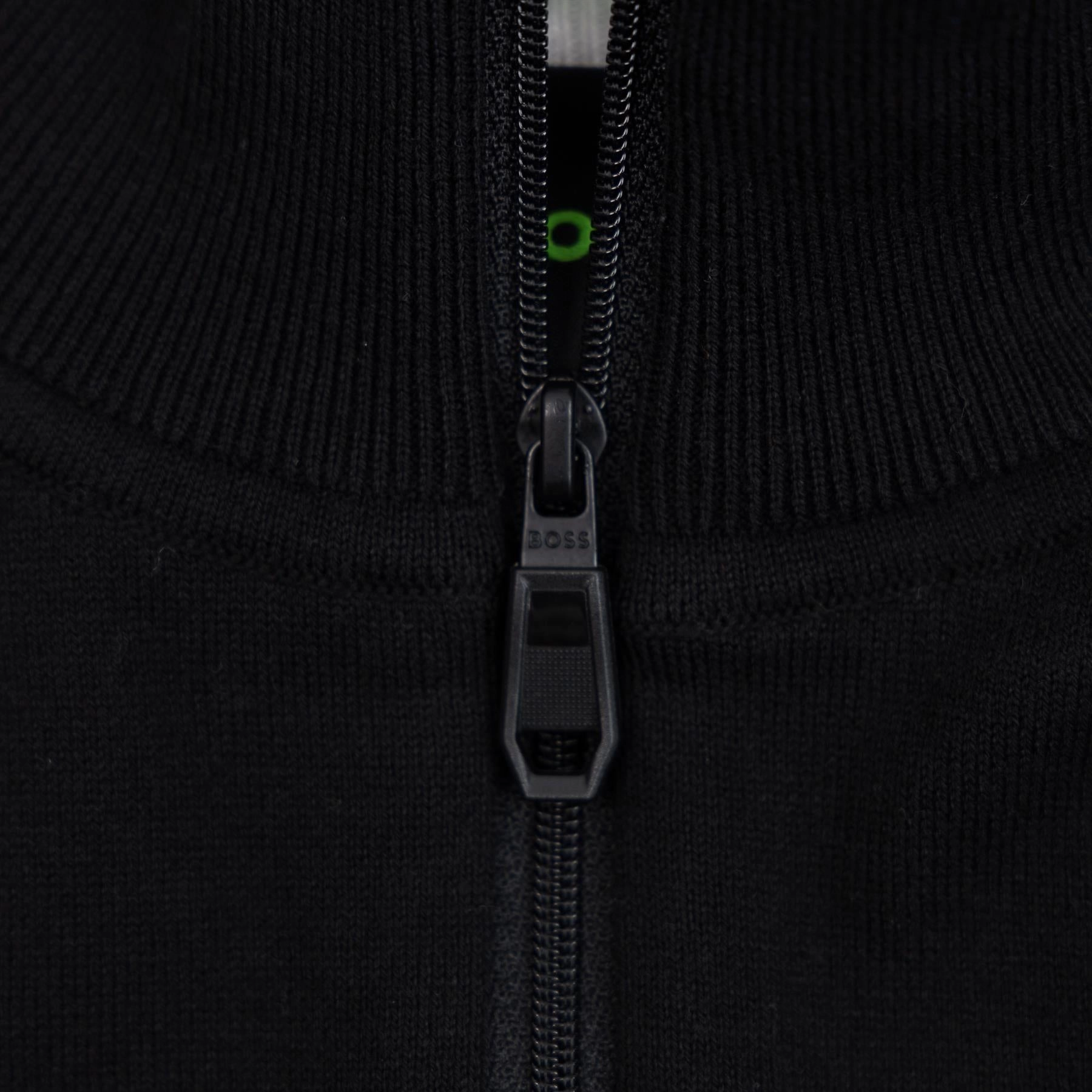 Hydro 1 Quarter Zip Mid Layer Black Boss Men's Fashion
