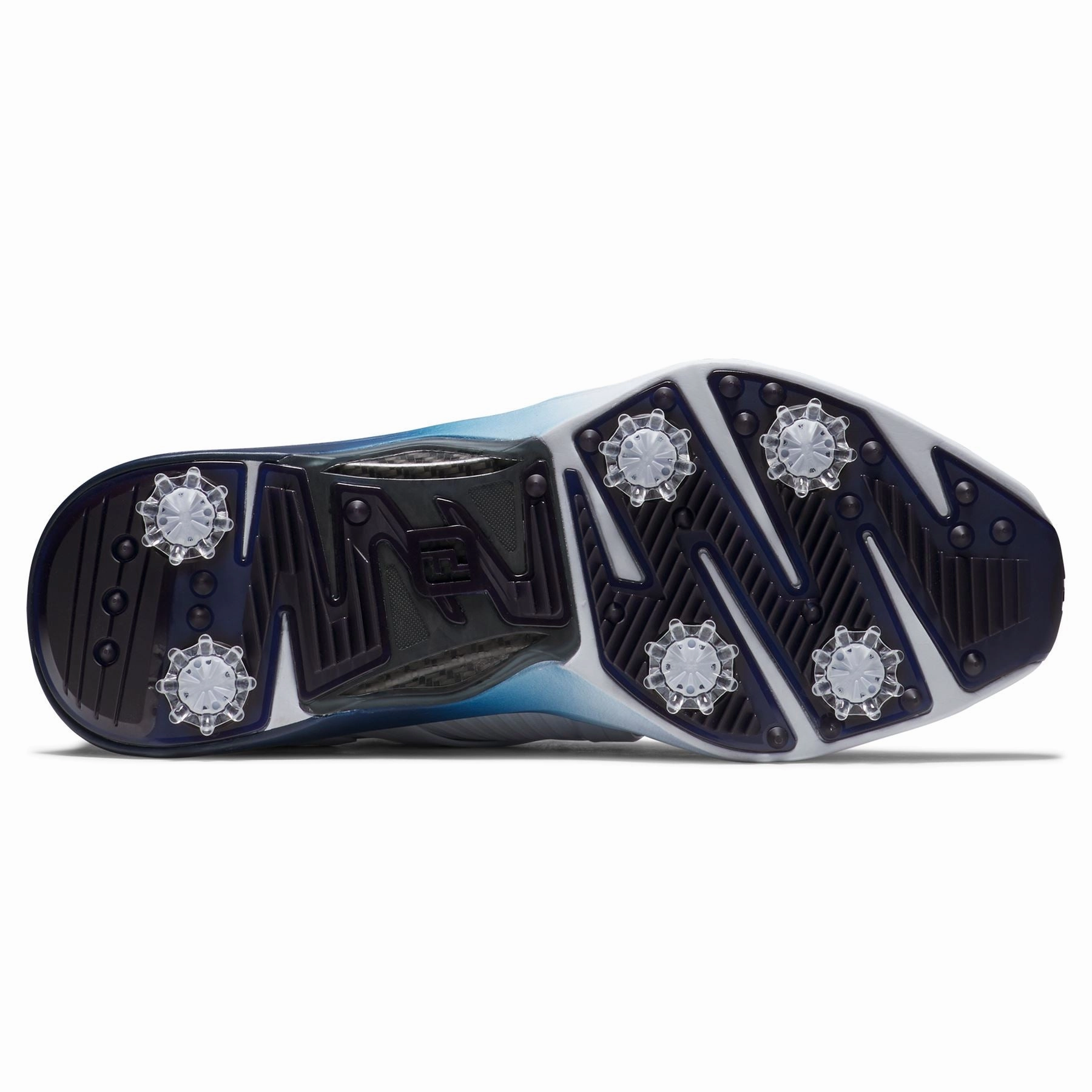 HyperFlex Carbon Golf Shoes White/Navy/Blue Premium Men's Golf Shoes
