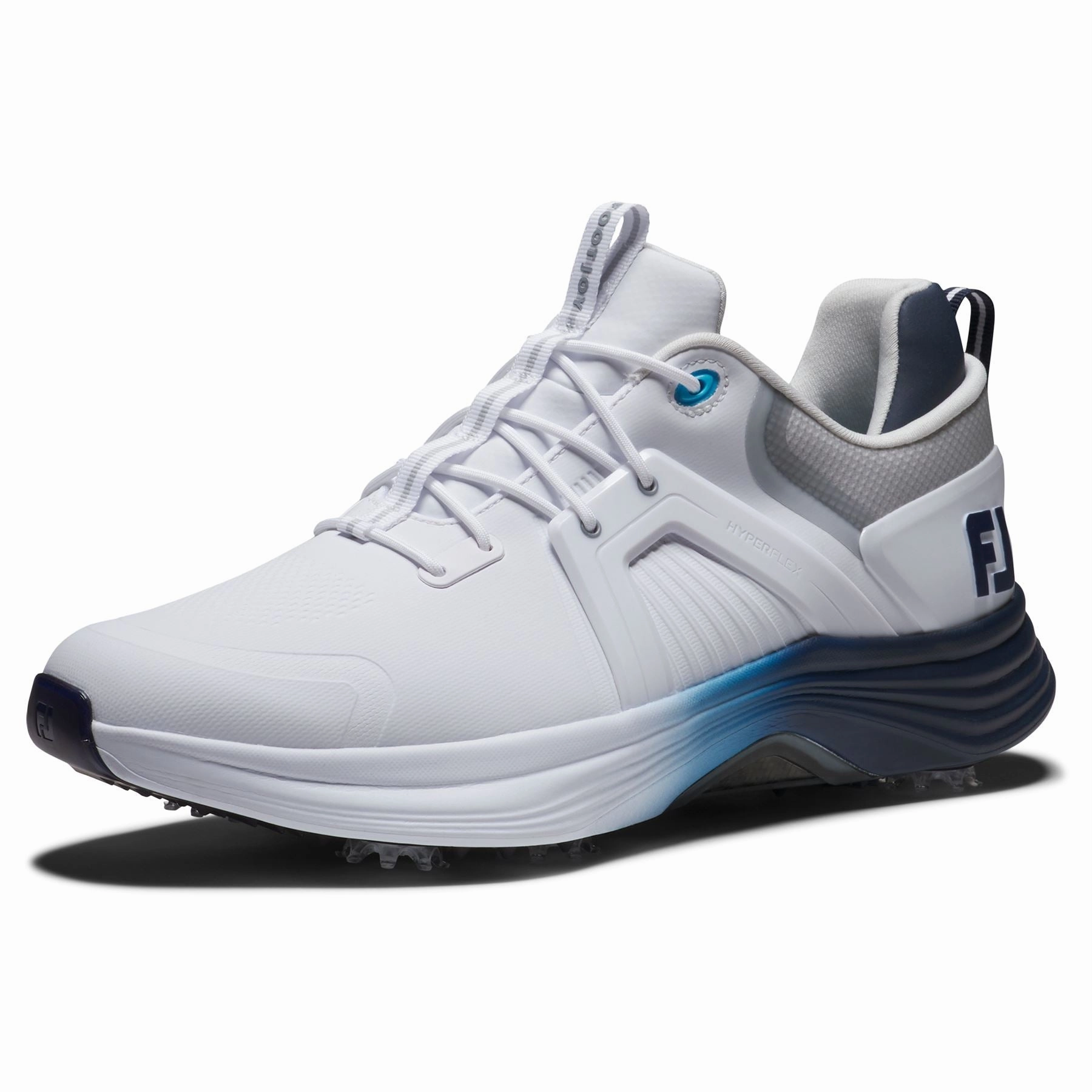 HyperFlex Carbon Golf Shoes White/Navy/Blue Premium Men's Golf Shoes