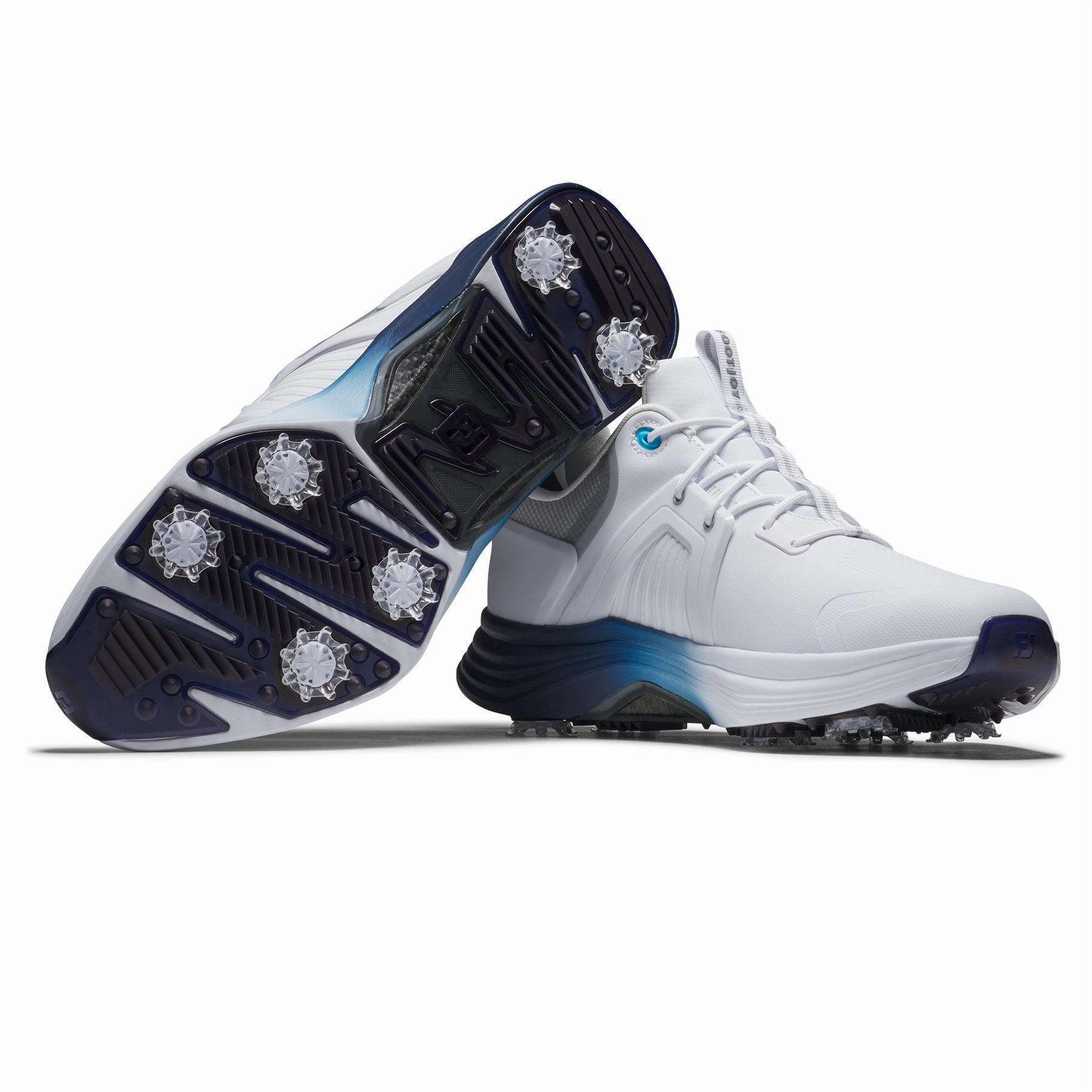 HyperFlex Carbon Golf Shoes White/Navy/Blue Premium Men's Golf Shoes