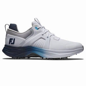 HyperFlex Carbon Golf Shoes White/Navy/Blue Premium quality mens golf shoes