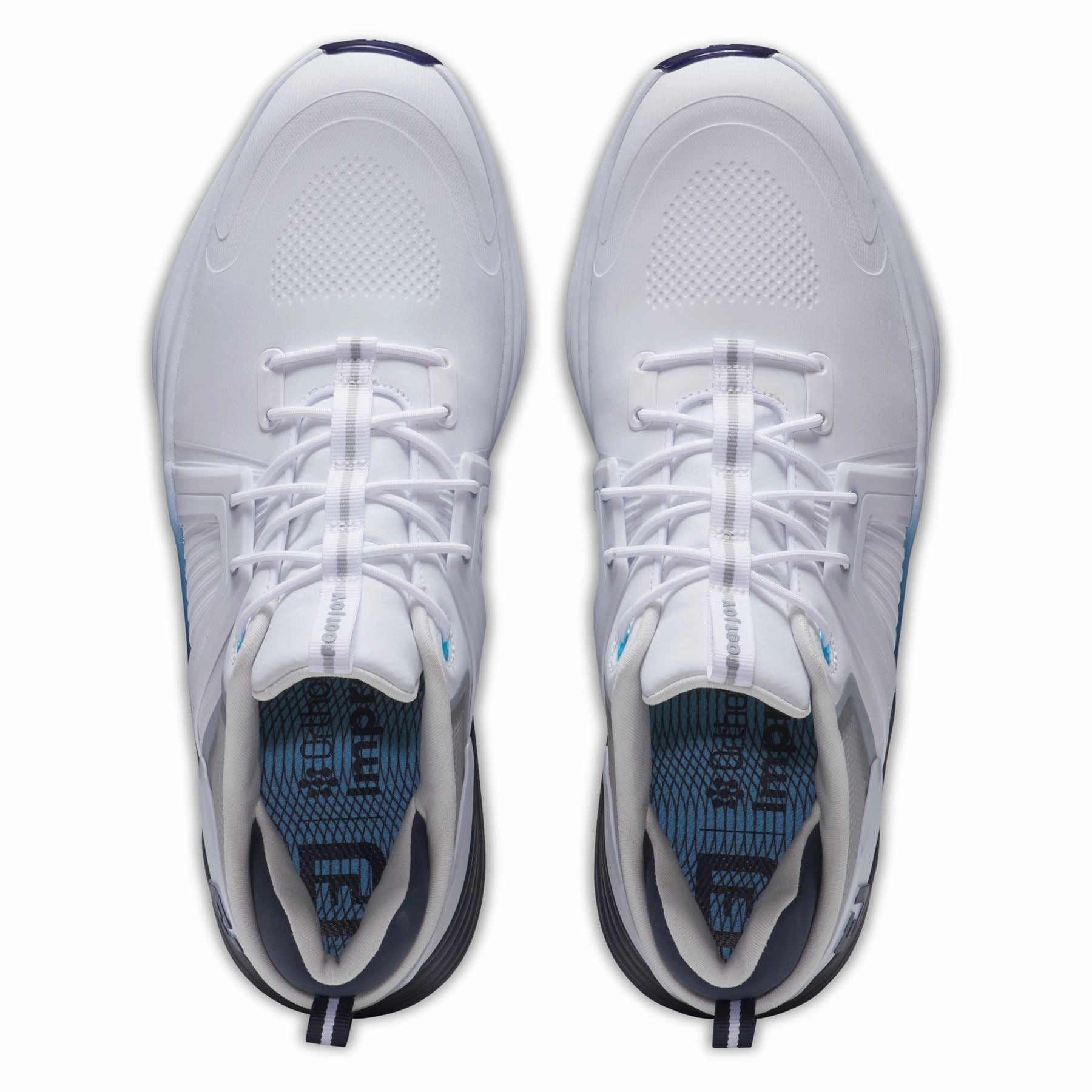 HyperFlex Carbon Golf Shoes White/Navy/Blue Premium Men's Golf Shoes
