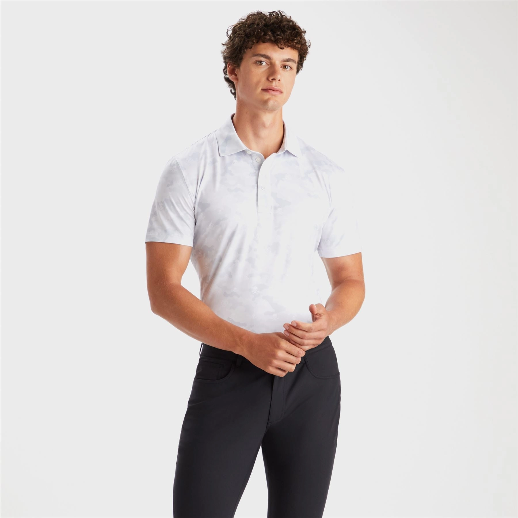 Icon Camo Tech Jersey Slim Fit Polo Snow G/Fore Men's Fashion