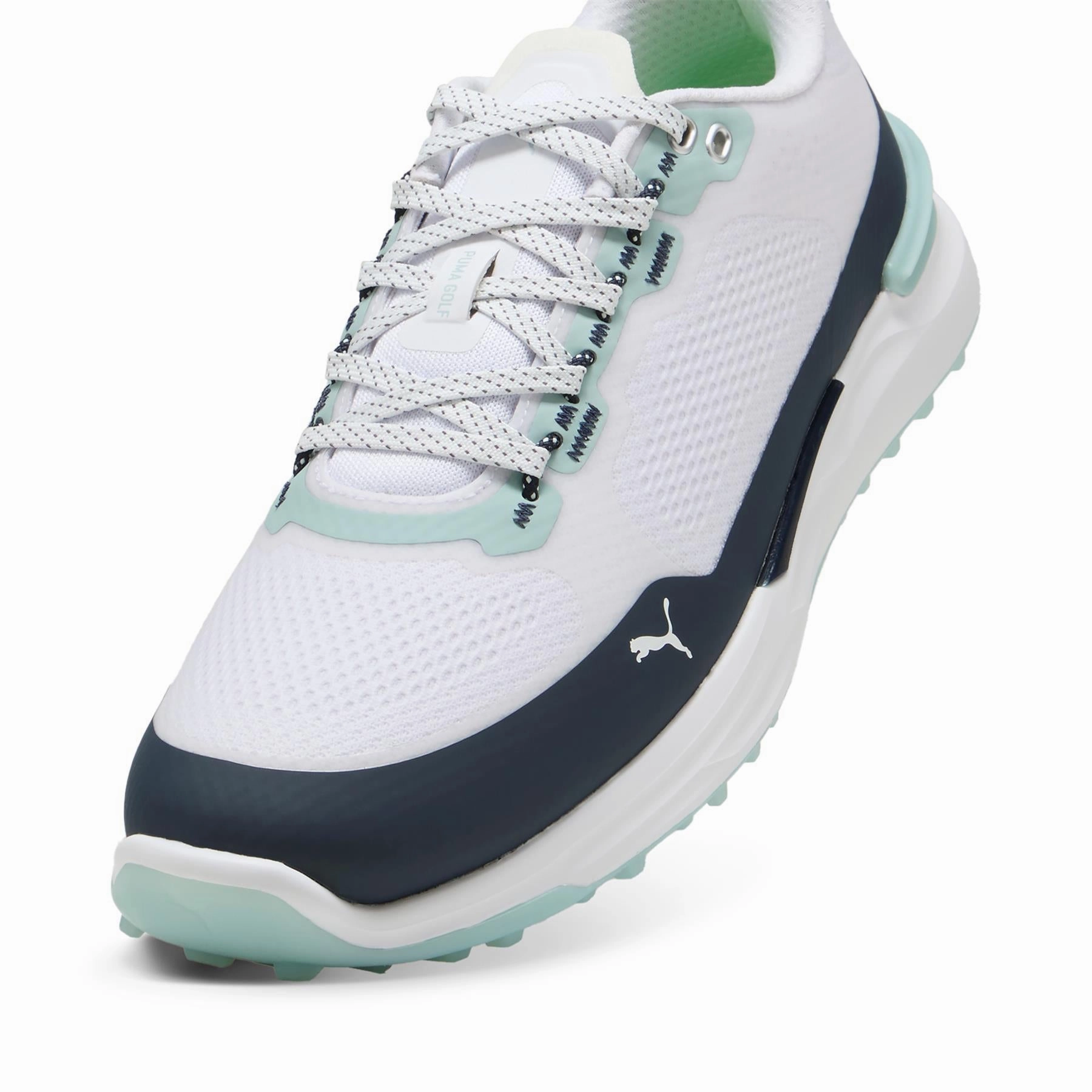 IGNITE Elevate 25 X Golf Shoes Puma White/Deep Navy/Modern Mint Puma Men's Sportswear