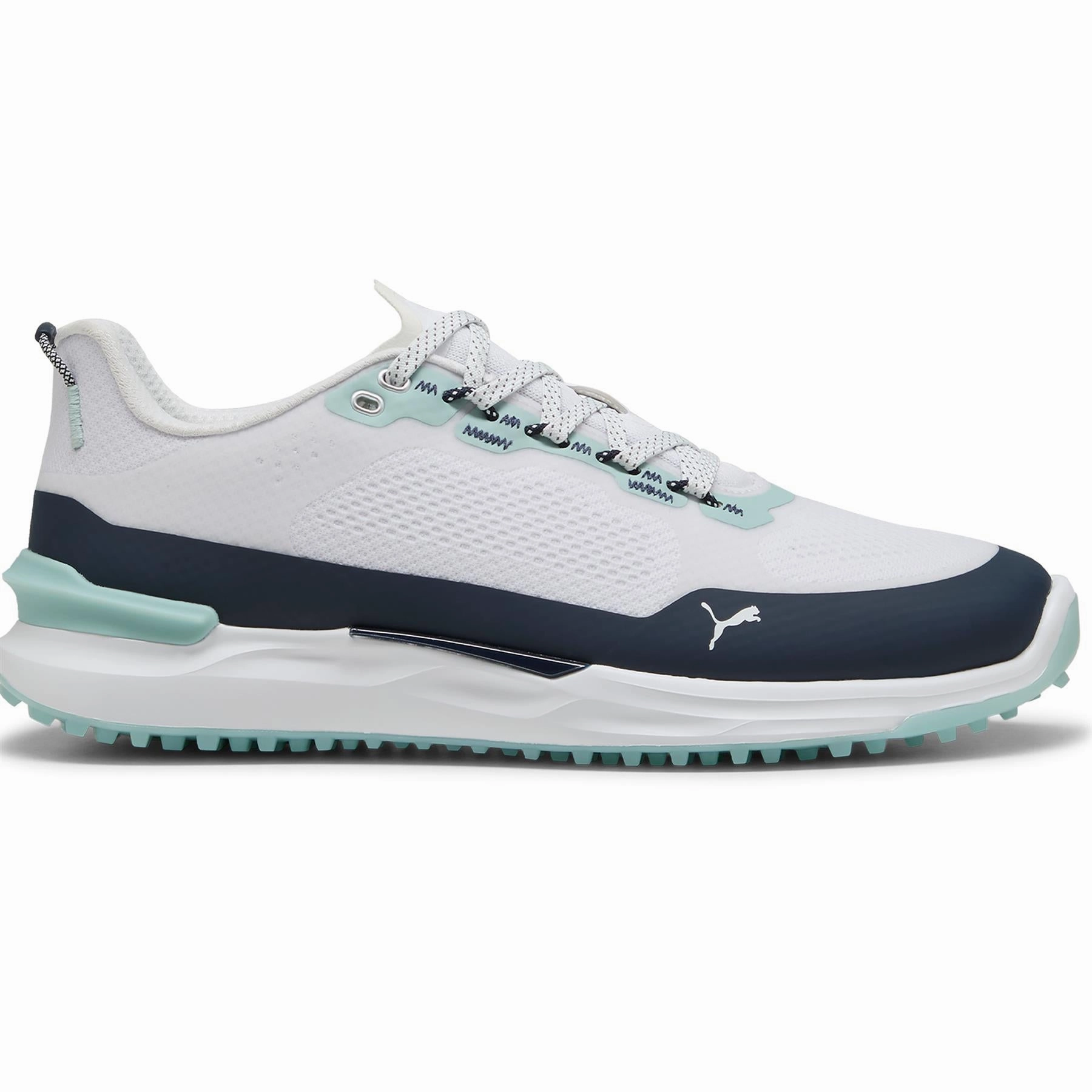 IGNITE Elevate 25 X Golf Shoes Puma White/Deep Navy/Modern Mint Puma men's athletic clothing
