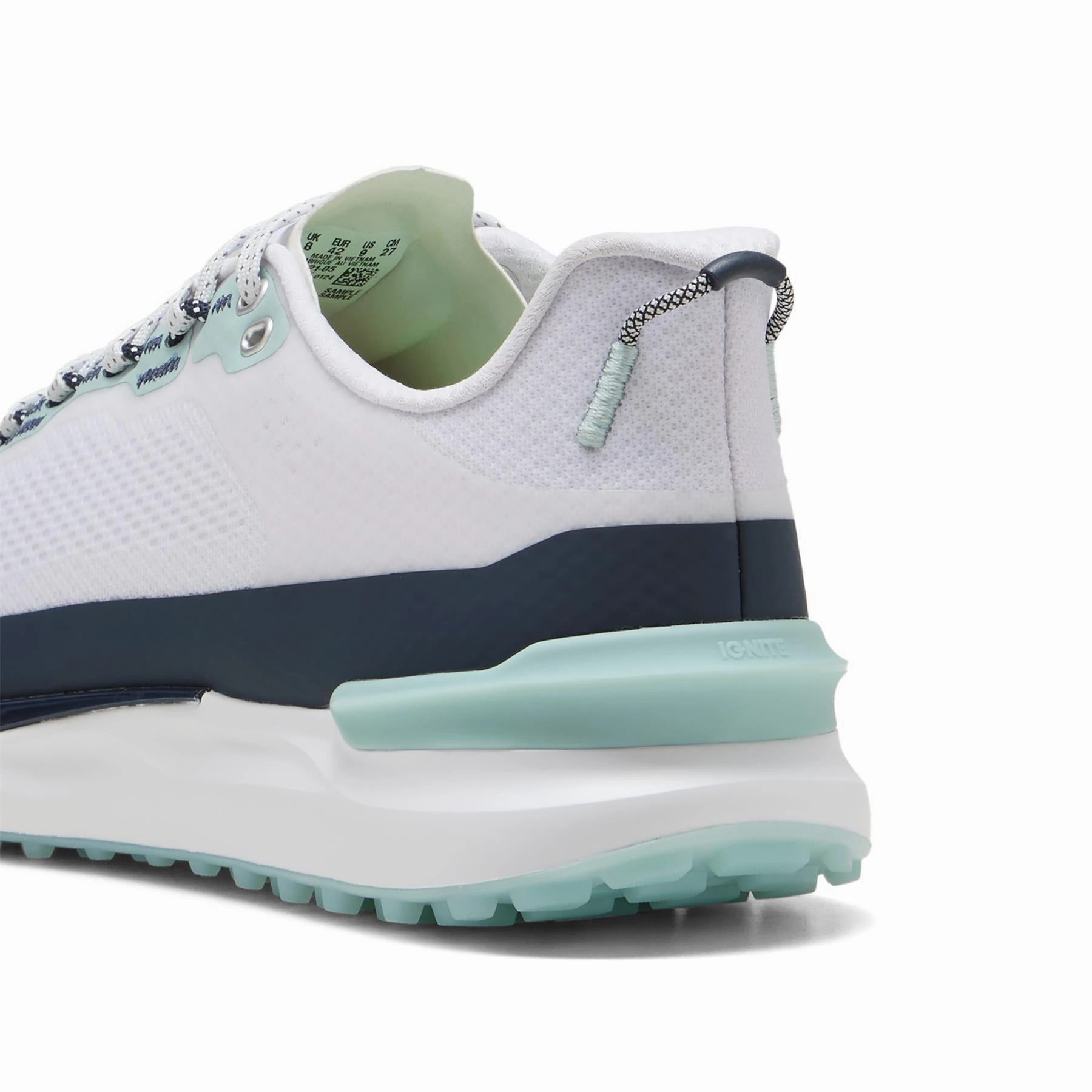 IGNITE Elevate 25 X Golf Shoes Puma White/Deep Navy/Modern Mint Puma Men's Sportswear