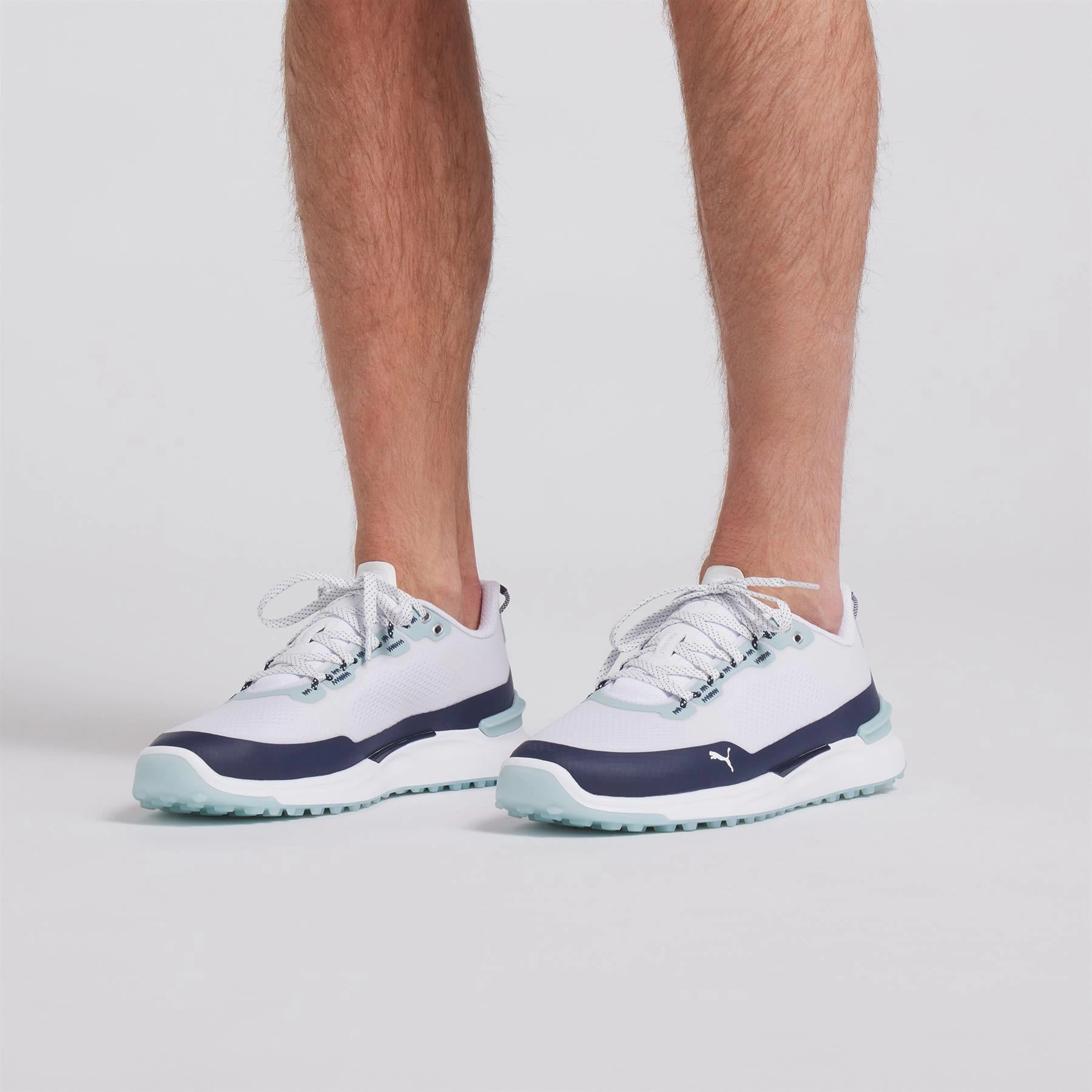 IGNITE Elevate 25 X Golf Shoes Puma White/Deep Navy/Modern Mint Puma Men's Sportswear