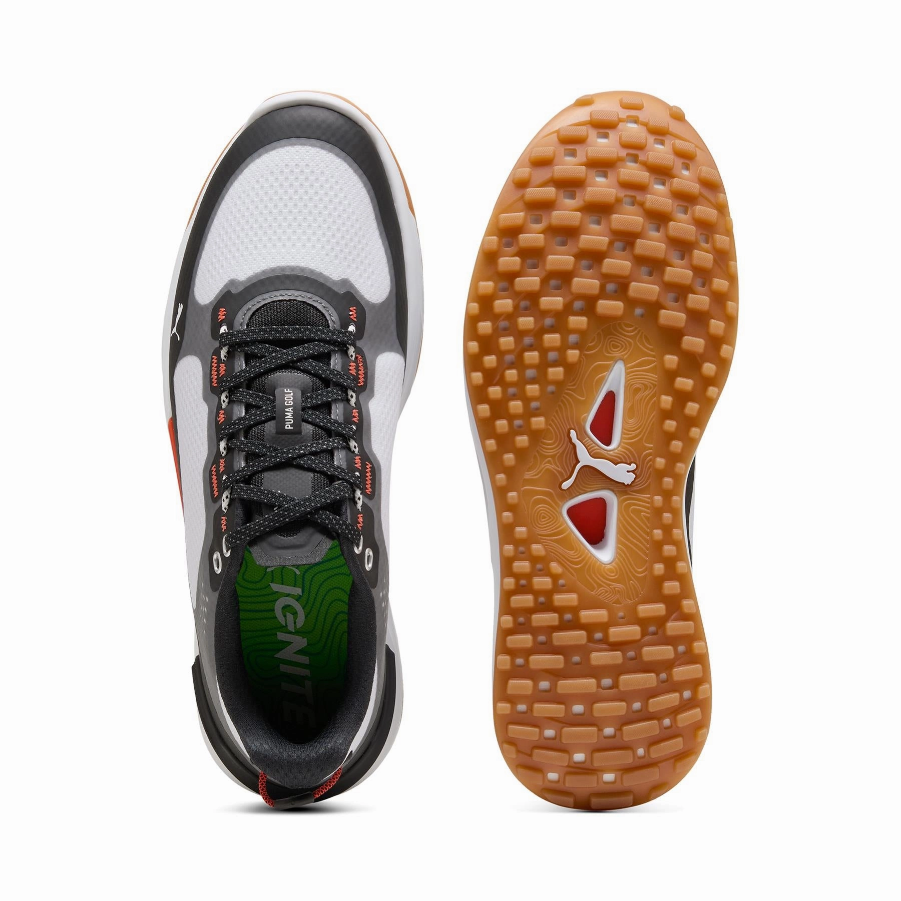 IGNITE Elevate 25 X Golf Shoes Puma White/Puma Black Puma Men's Athletic Shoes