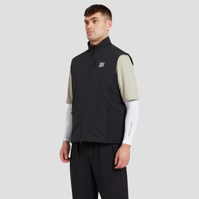 Insulated Course Gilet Black Manors mens classic apparel