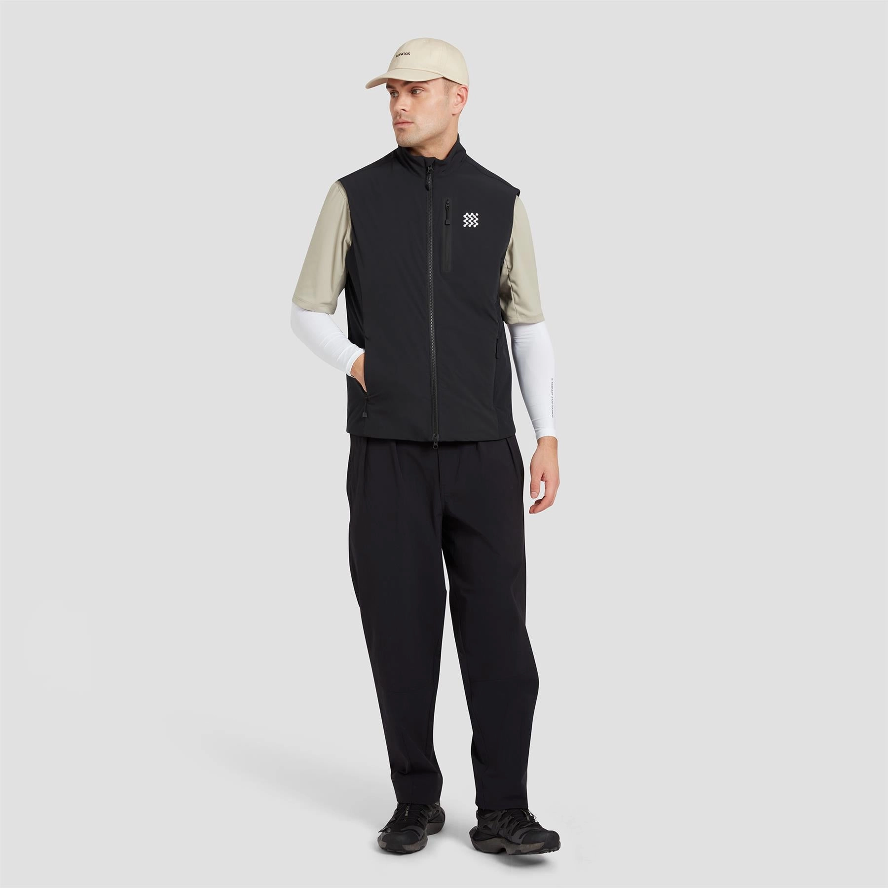 Insulated Course Gilet Black Manors Men's Classic Apparel