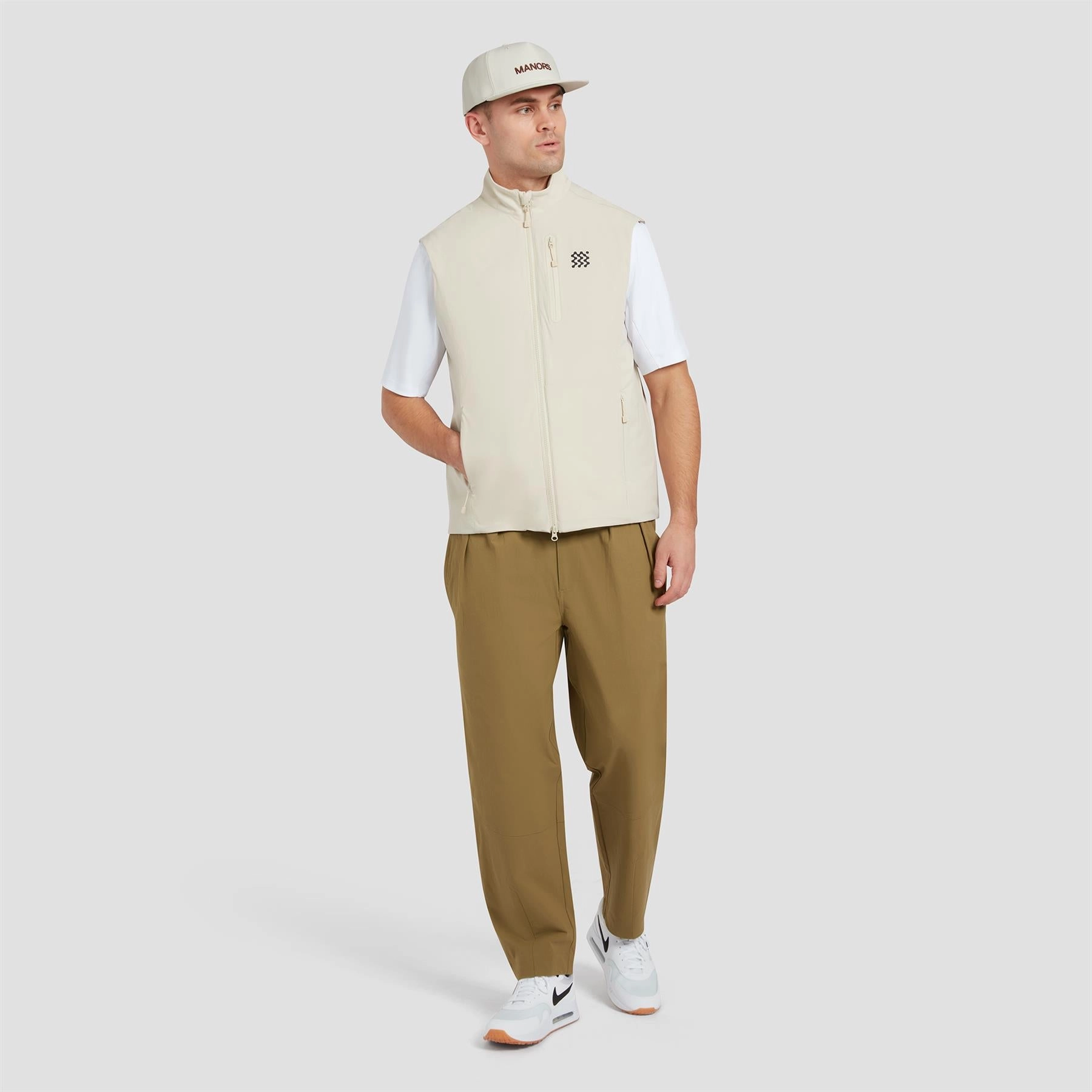 Insulated Course Gilet Ivory Manors Men's Classic Apparel