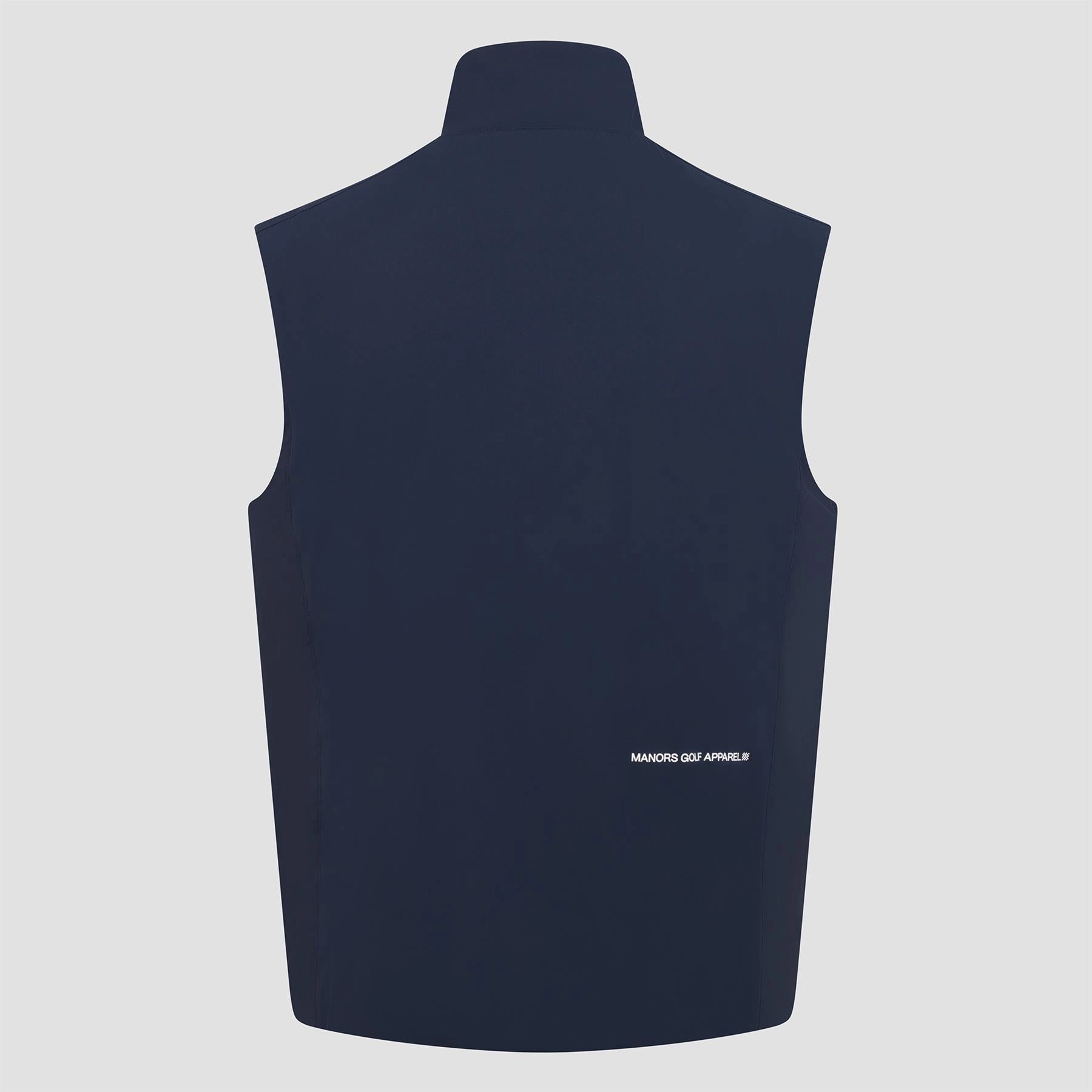 Insulated Course Gilet Navy Manors Men's Classic Apparel