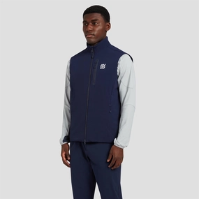 Insulated Course Gilet Navy Manors mens classic apparel