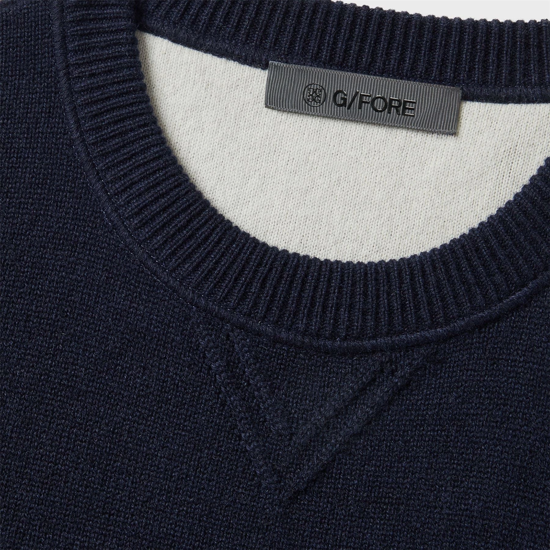 Intarsia Cashmere Crew Neck Jumper Twilight G/Fore Men's Fashion