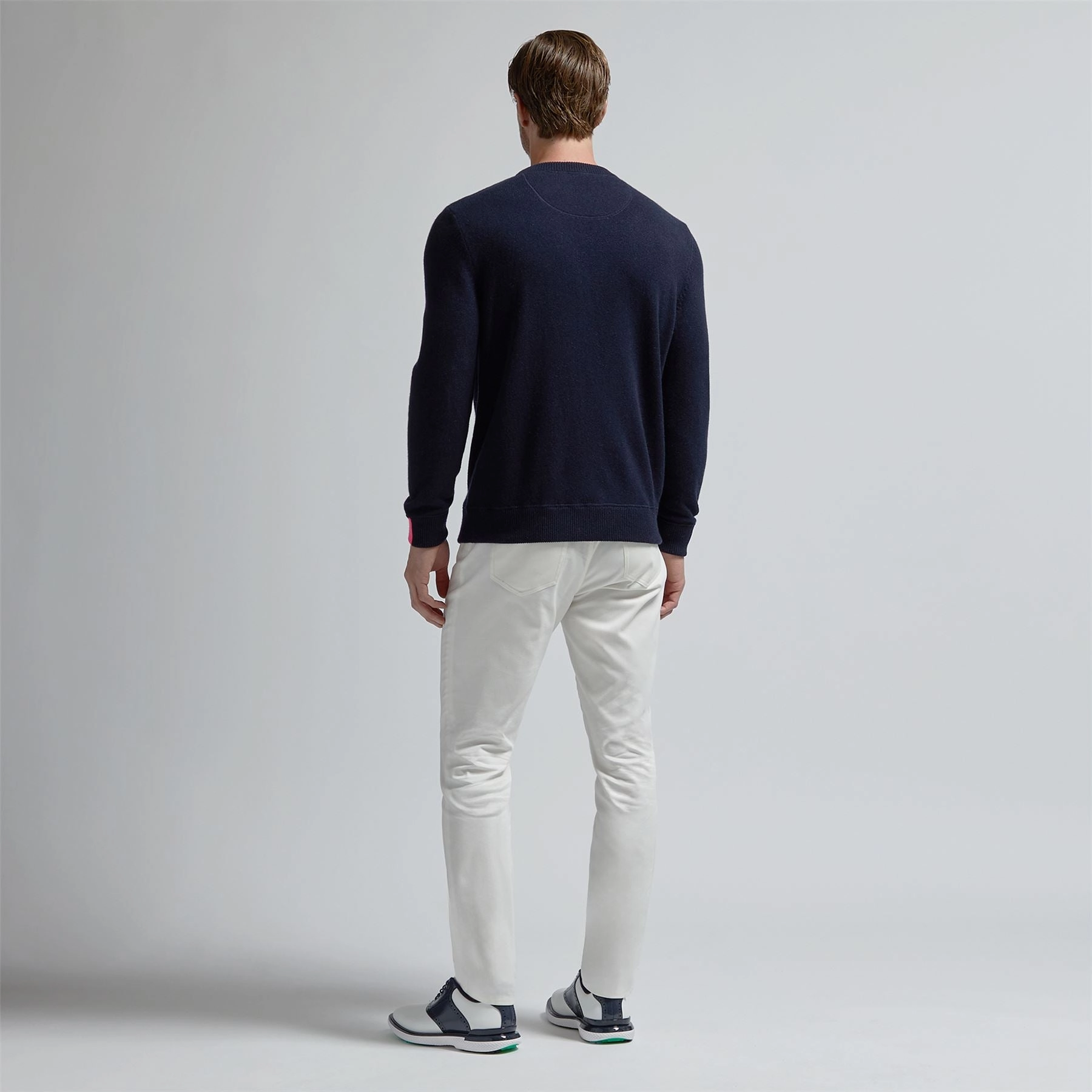Intarsia Cashmere Crew Neck Jumper Twilight G/Fore Men's Fashion