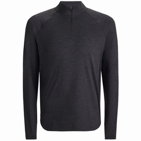 Italian Tech Melange Quarter Zip Mid Layer Dark Charcoal G/Fore men's golf fashion