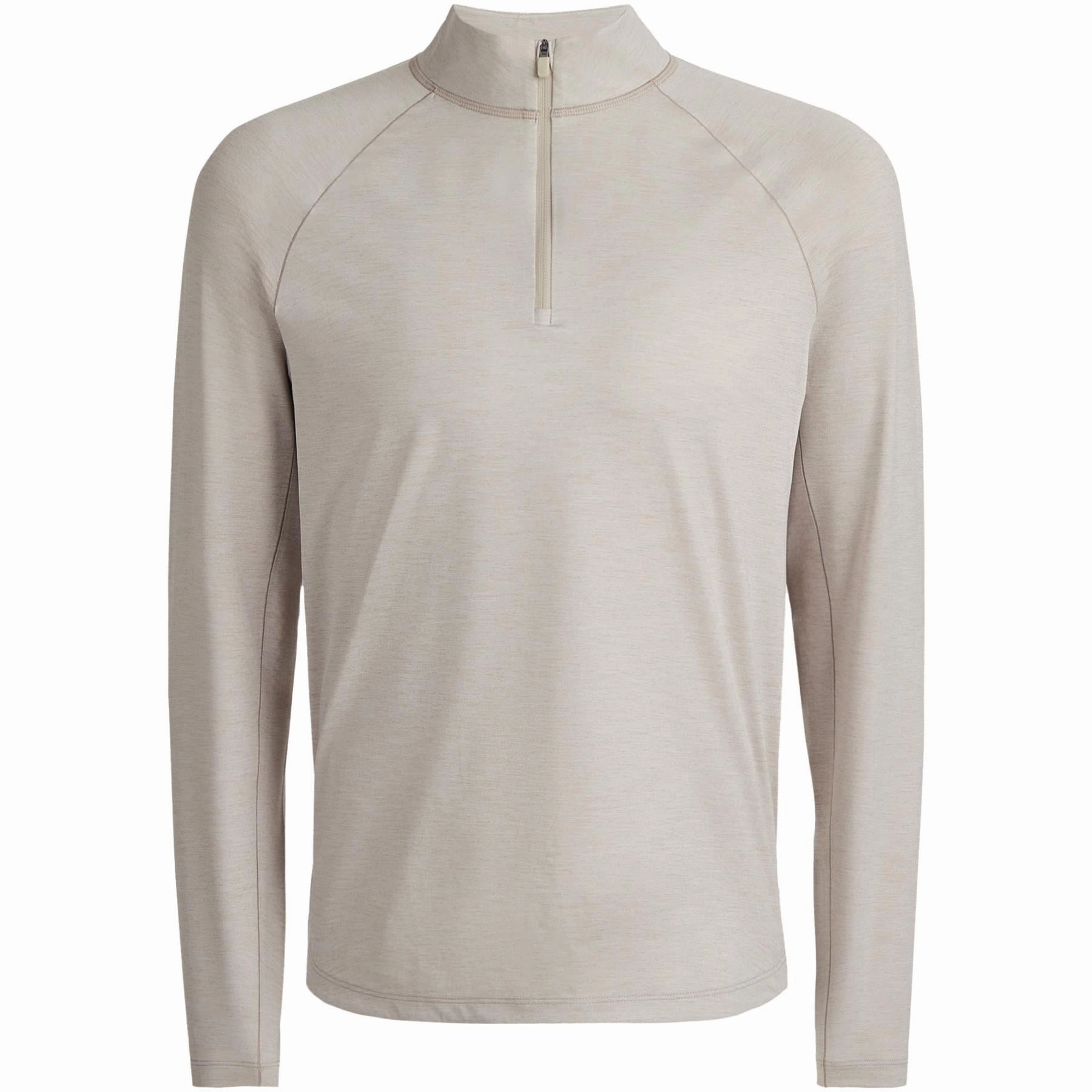 Italian Tech Melange Quarter Zip Mid Layer Stone G/Fore men's golf fashion