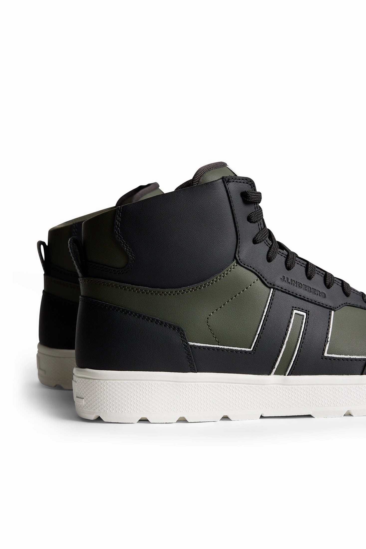 J.Lindeberg Golf Men's Ace Hi-Top Golf Sneaker - FOREST GREEN J.Lindeberg Men's Apparel