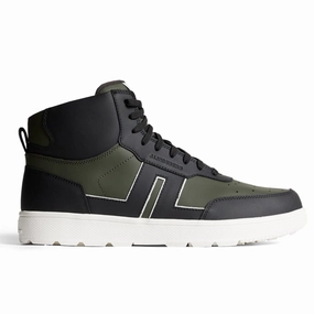 J.Lindeberg Golf Men's Ace Hi-Top Golf Sneaker - FOREST GREEN J.Lindeberg men's stylish golf shoes