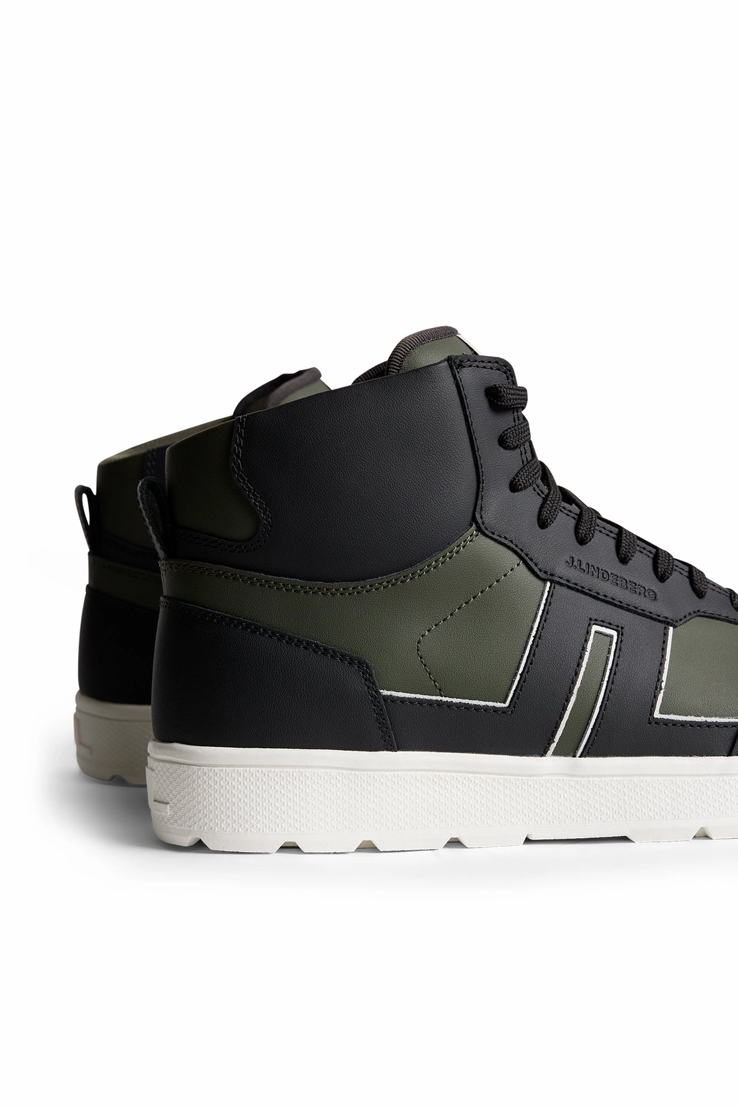 J.Lindeberg Golf Men's Ace Hi-Top Golf Sneaker - FOREST GREEN J.Lindeberg Men's Golf Shoes