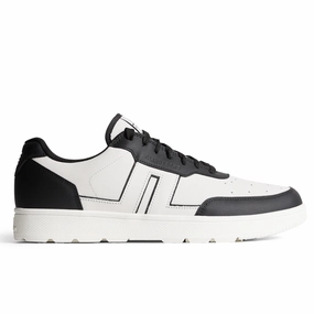 J.Lindeberg Golf Men's Ace Low-Top Golf Sneaker - BLACK J.Lindeberg men's stylish golf shoes