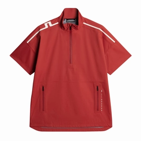 J.Lindeberg Men's Arvid Rain Half Sleeve Shirt - BOSSA NOVA J.Lindeberg men's golf clothing
