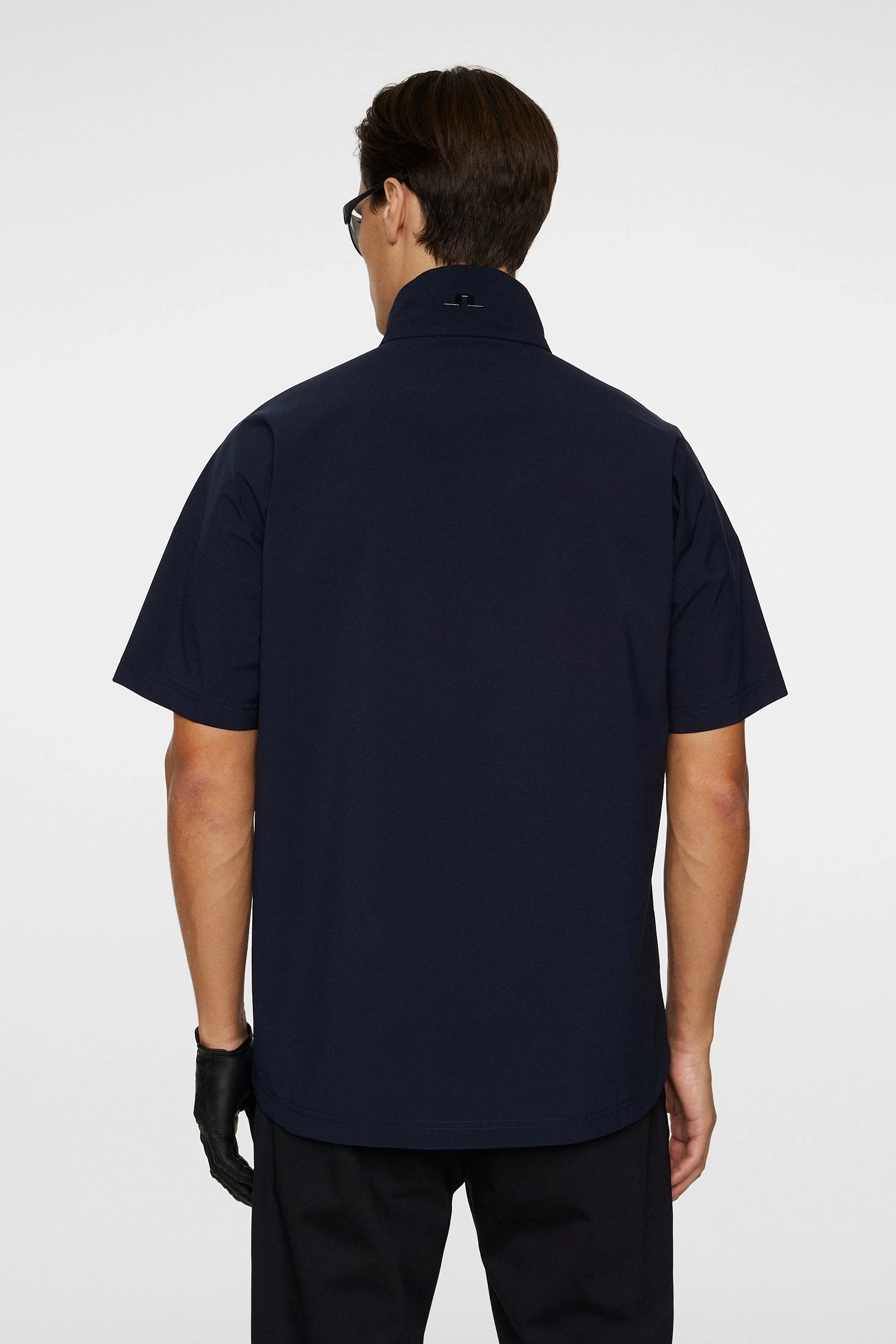 J.Lindeberg Men's Arvid Rain Half Sleeve Shirt - JL NAVY J.Lindeberg Men's Apparel
