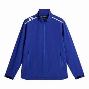 J.Lindeberg Men's Arvid Rain Jacket - CLEMATIS BLUE J.Lindeberg men's golf clothing