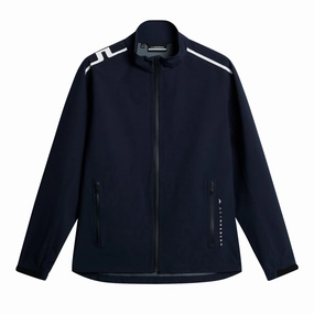 J.Lindeberg Men's Arvid Rain Jacket - JL NAVY J.Lindeberg men's golf clothing