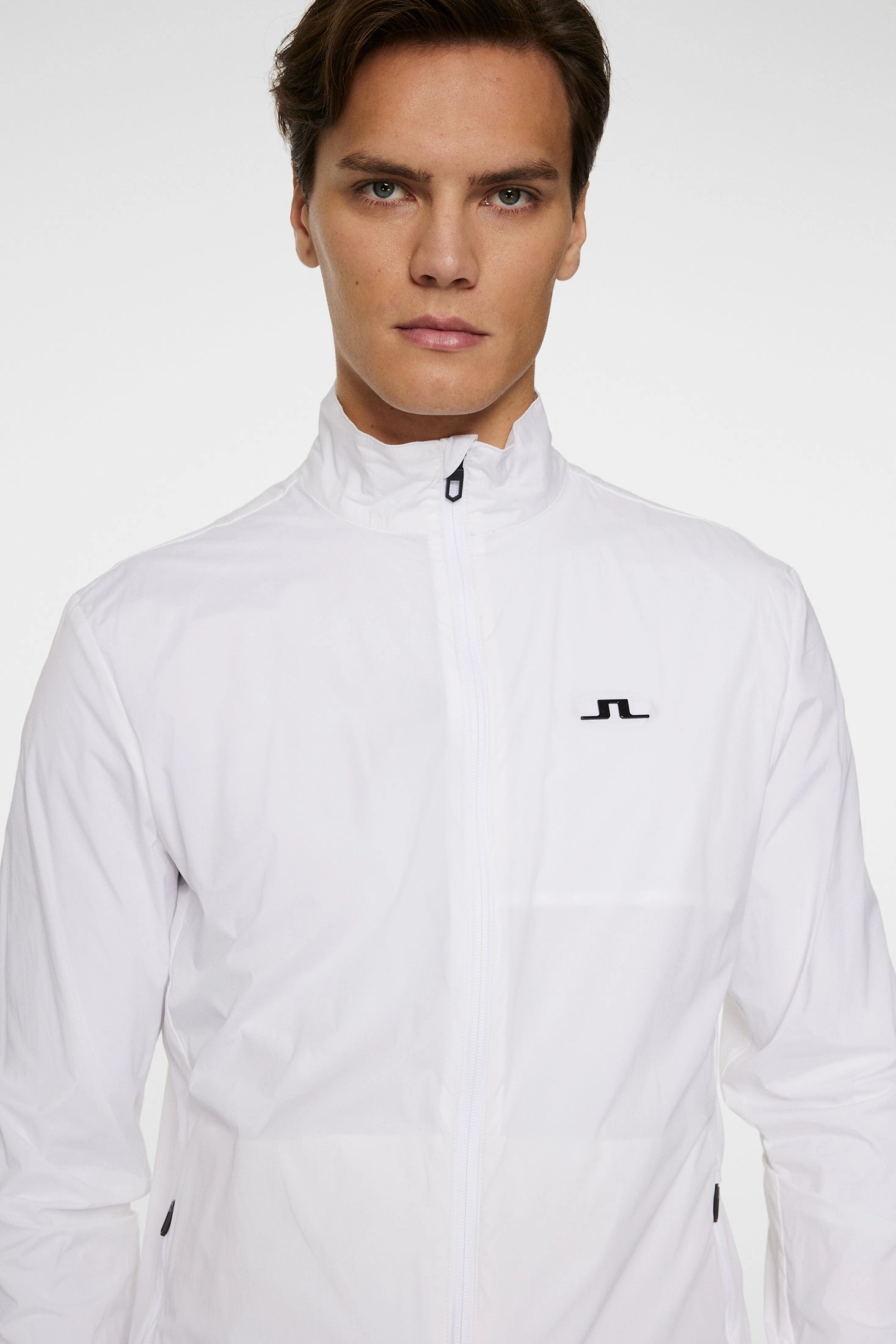 J.Lindeberg Men's Ash Light Packable Jacket- WHITE J.Lindeberg Men's Apparel
