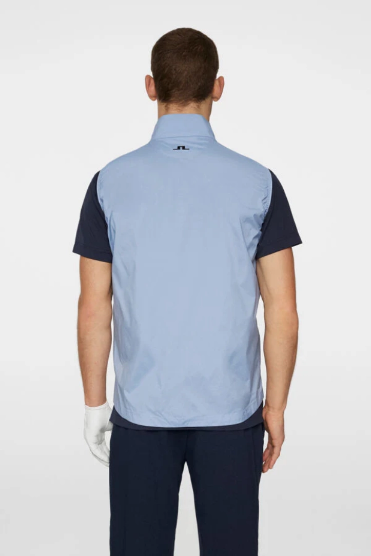 J.Lindeberg Men's Ash Light Packable Vest- RAIN WASHED J.Lindeberg Men's Apparel
