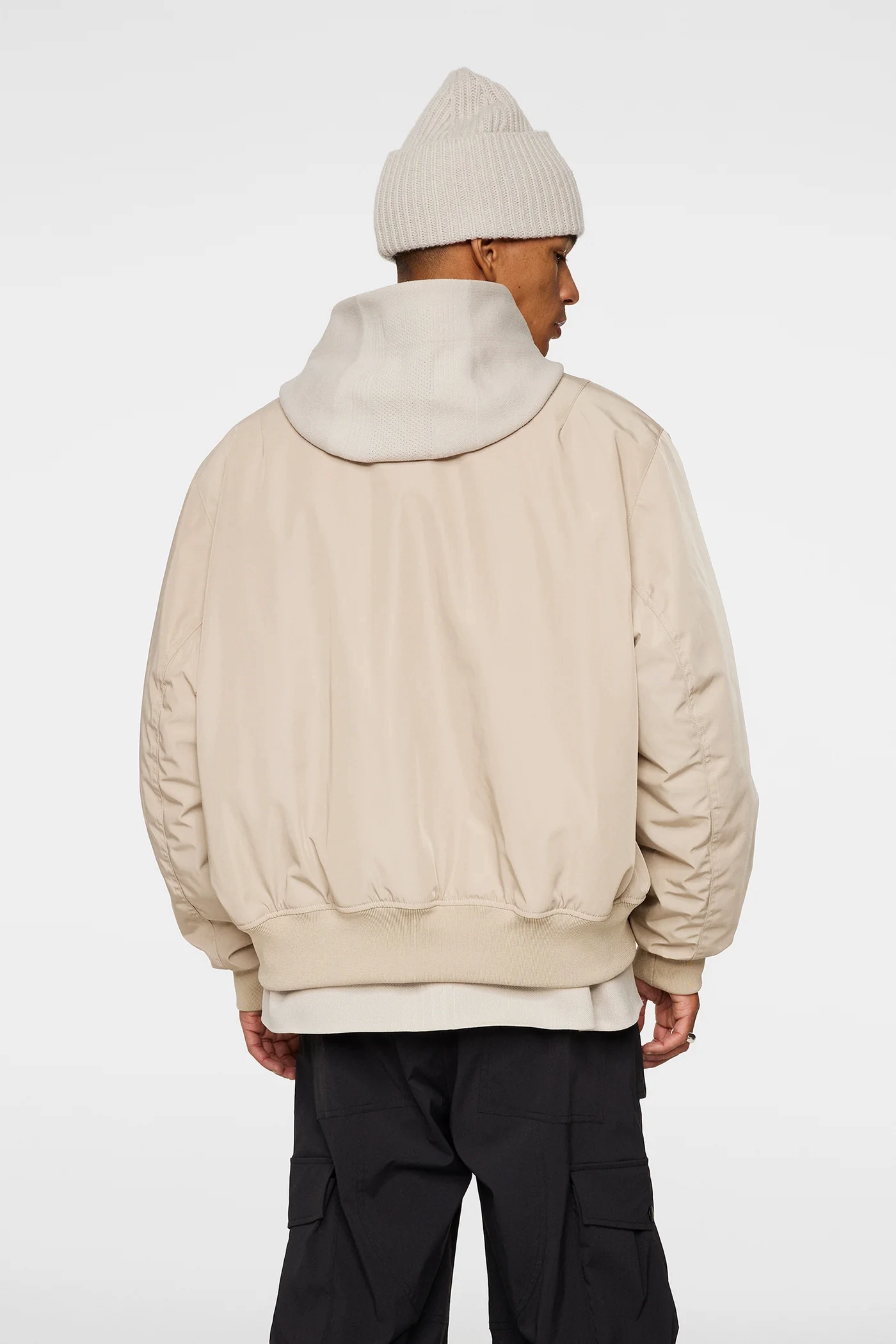 J.Lindeberg Men's Bradley Bomber Jacket - MOONBEAM J.Lindeberg Men's Apparel
