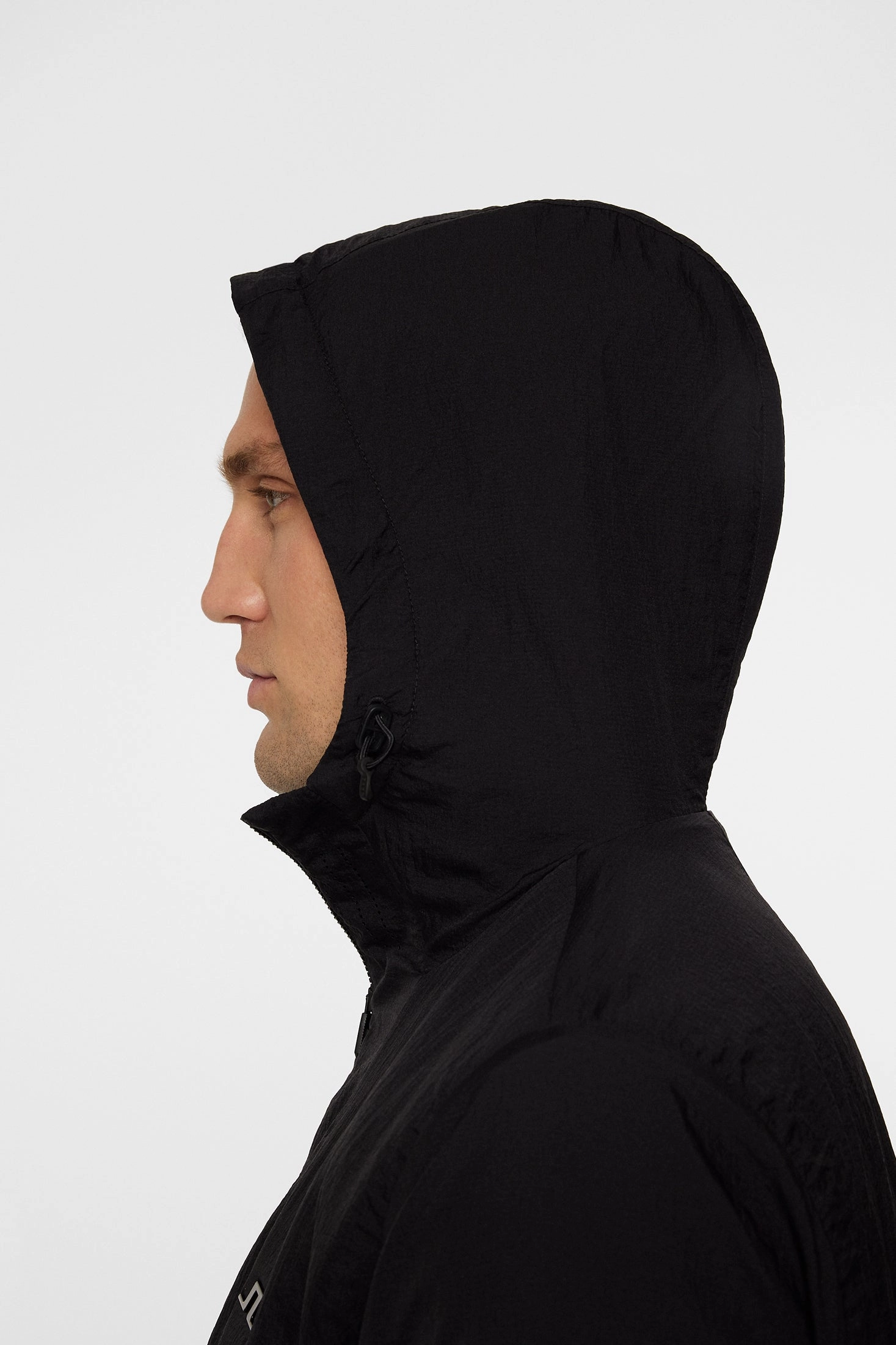 J.Lindeberg Men's DESMOND HOODED Jacket - BLACK J.Lindeberg Men's Apparel