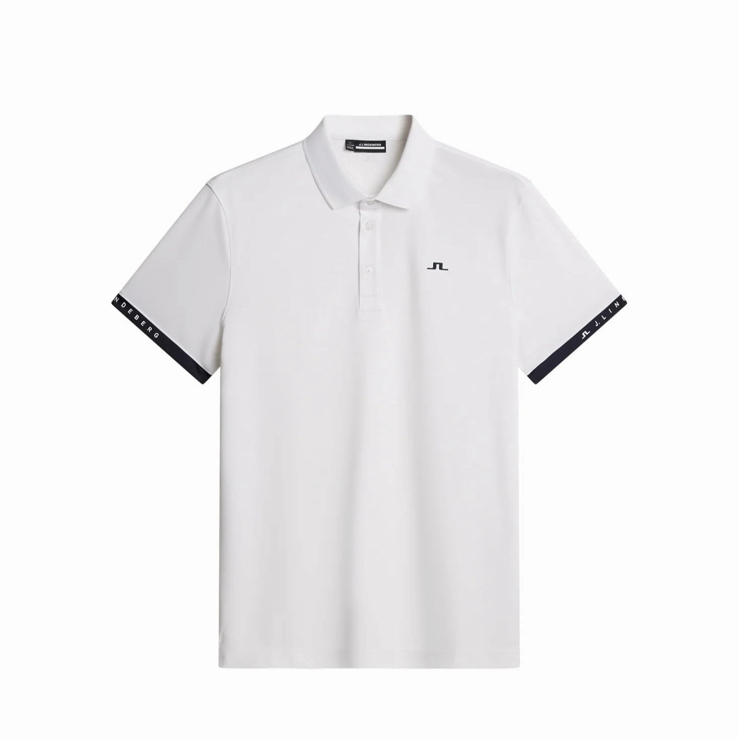 J.Lindeberg Men's Guy Polo - White J.Lindeberg men's golf clothing