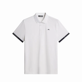 J.Lindeberg Men's Guy Polo - White J.Lindeberg men's golf clothing