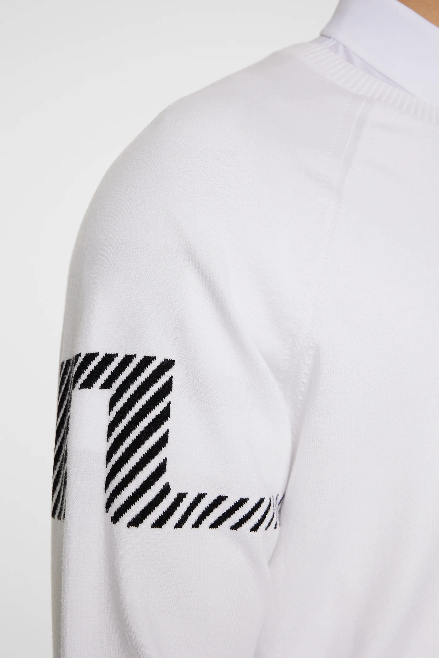 J.Lindeberg Men's Heath Knitted Sweater - WHITE J.Lindeberg Men's Apparel