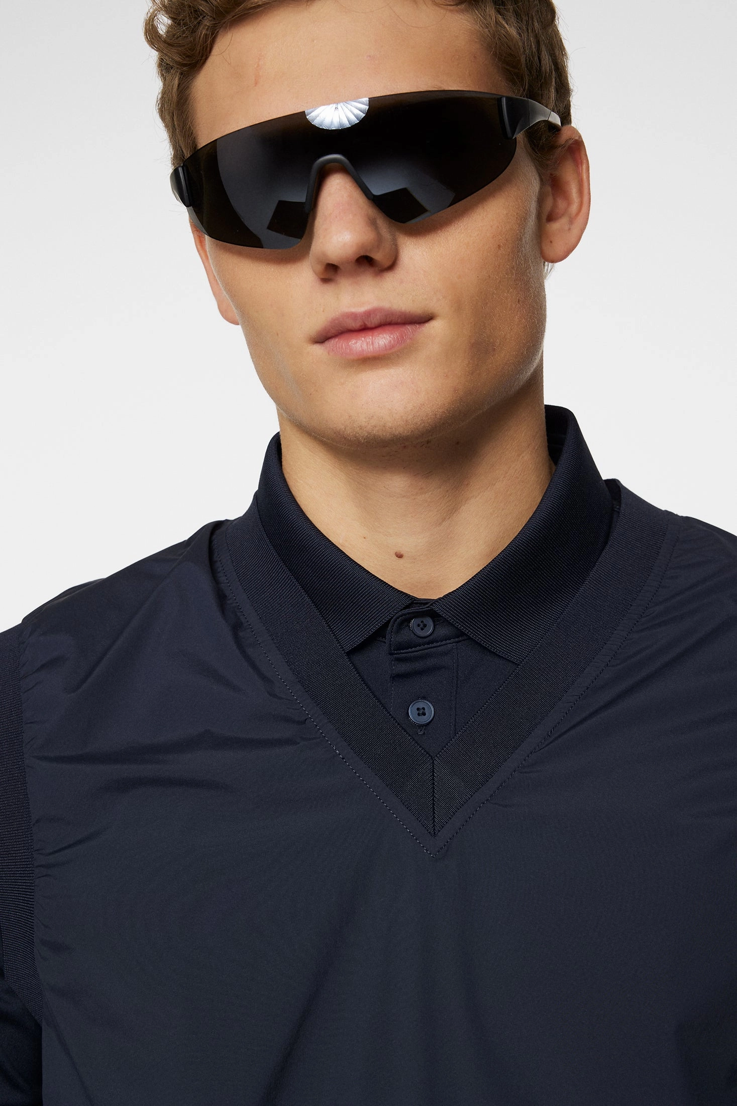 J.Lindeberg Men's Hybrid Vest Windbreaker - JL NAVY J.Lindeberg Men's Apparel