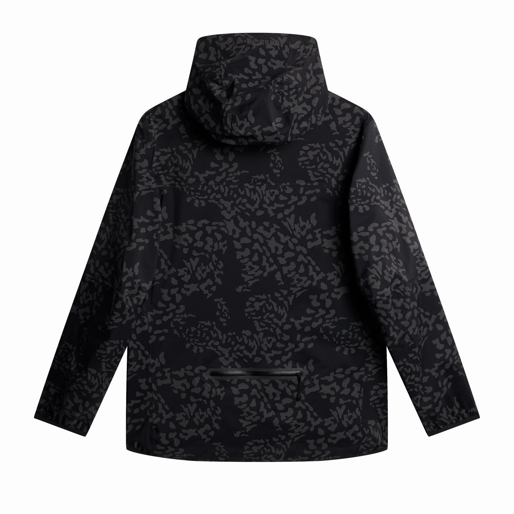 J.Lindeberg Men's Isan Pro Pack Camo Print Waterproof Wind Jacket - BLACK J.Lindeberg Men's Apparel