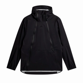 J.Lindeberg Men's Isan Pro Pack Print Jacket - BLACK J.Lindeberg men's golf clothing