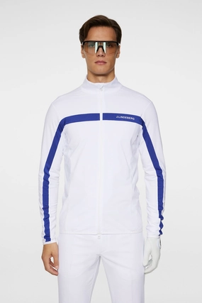 J.Lindeberg Men's Jarvis Mid Layer - CLEMATIS BLUE J.Lindeberg men's golf clothing