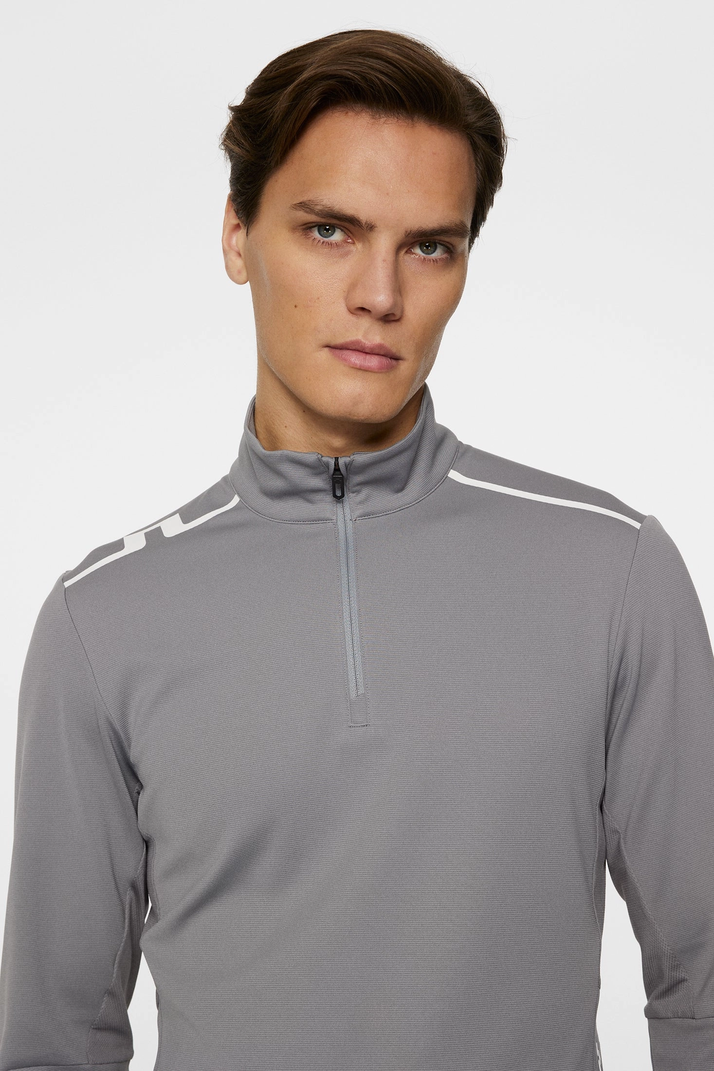 J.Lindeberg Men's Leon Quarter Zip Mid Layer - NIGHT OWL J.Lindeberg Men's Apparel
