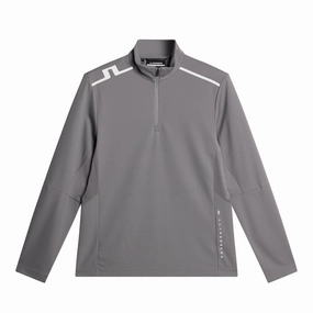 J.Lindeberg Men's Leon Quarter Zip Mid Layer - NIGHT OWL J.Lindeberg men's golf clothing