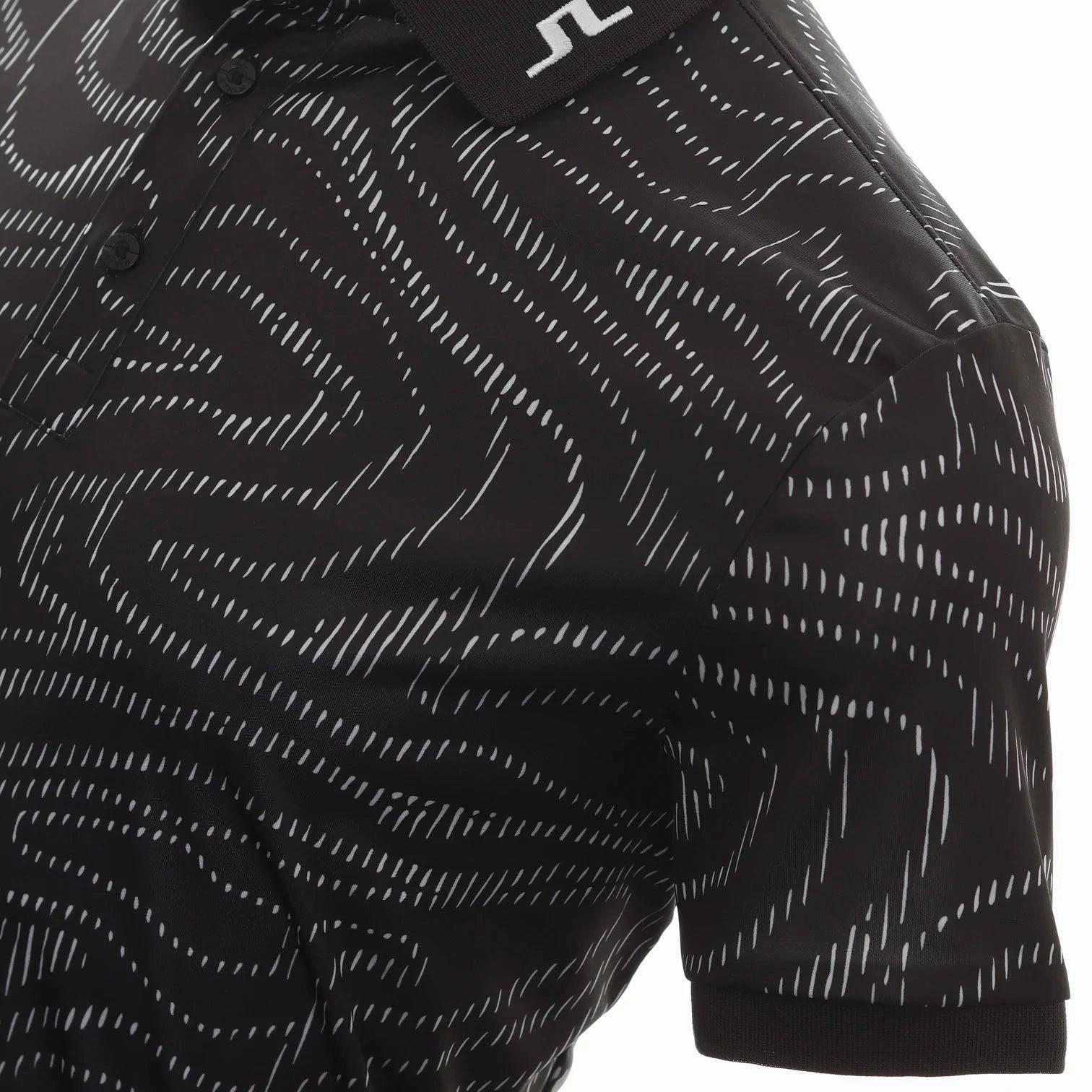 J.Lindeberg Men's Regular Fit KV Print - BLACK SPIRAL CAMO J.Lindeberg Men's Apparel