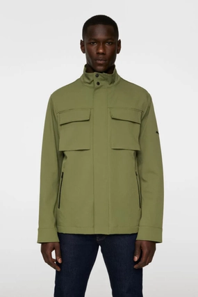 J.Lindeberg Men's Riley 4 Way Stretch Jacket - OLIVINE J.Lindeberg men's golf clothing