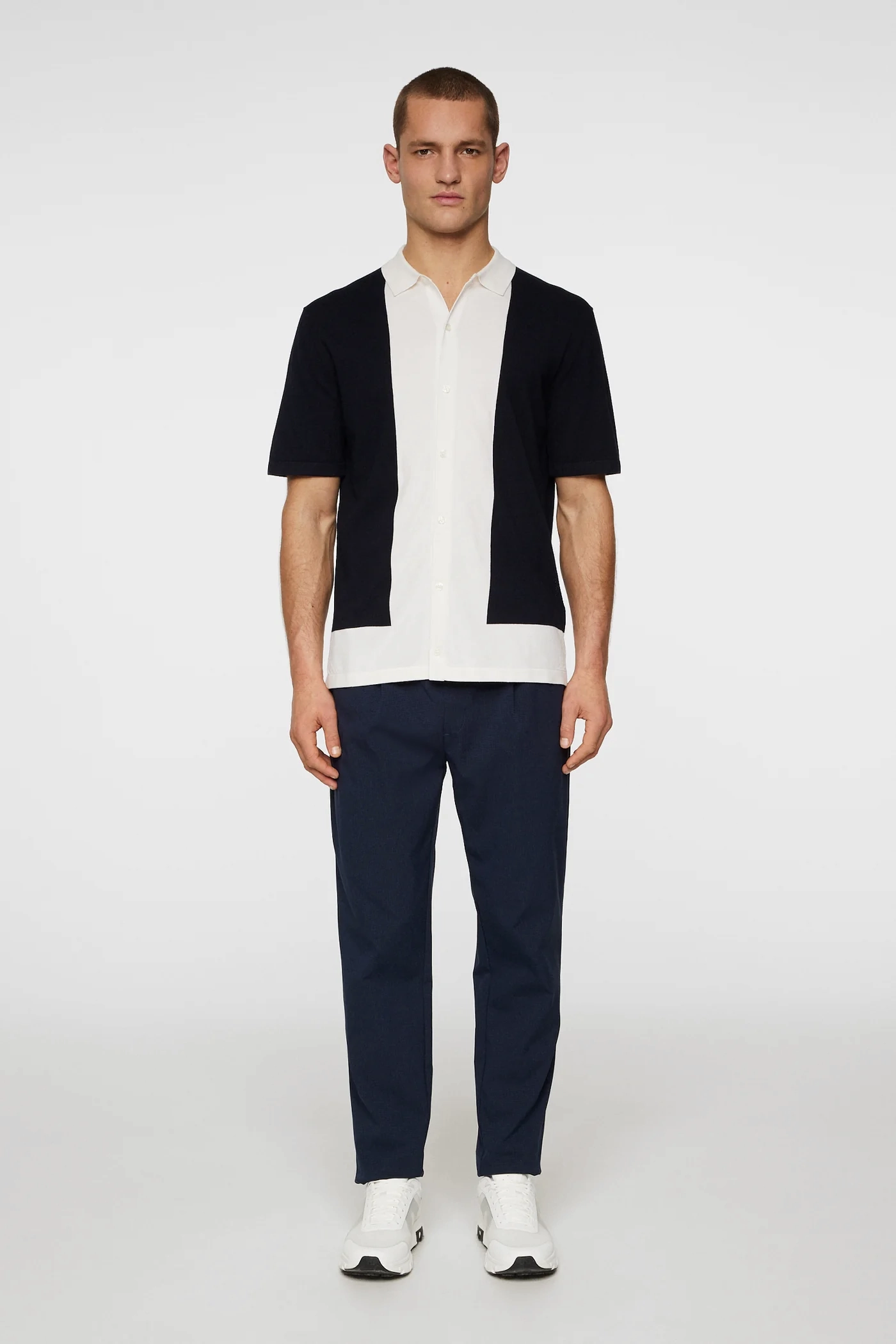 J.Lindeberg Men's Rue Knitted Polo - JL NAVY J.Lindeberg Men's Apparel