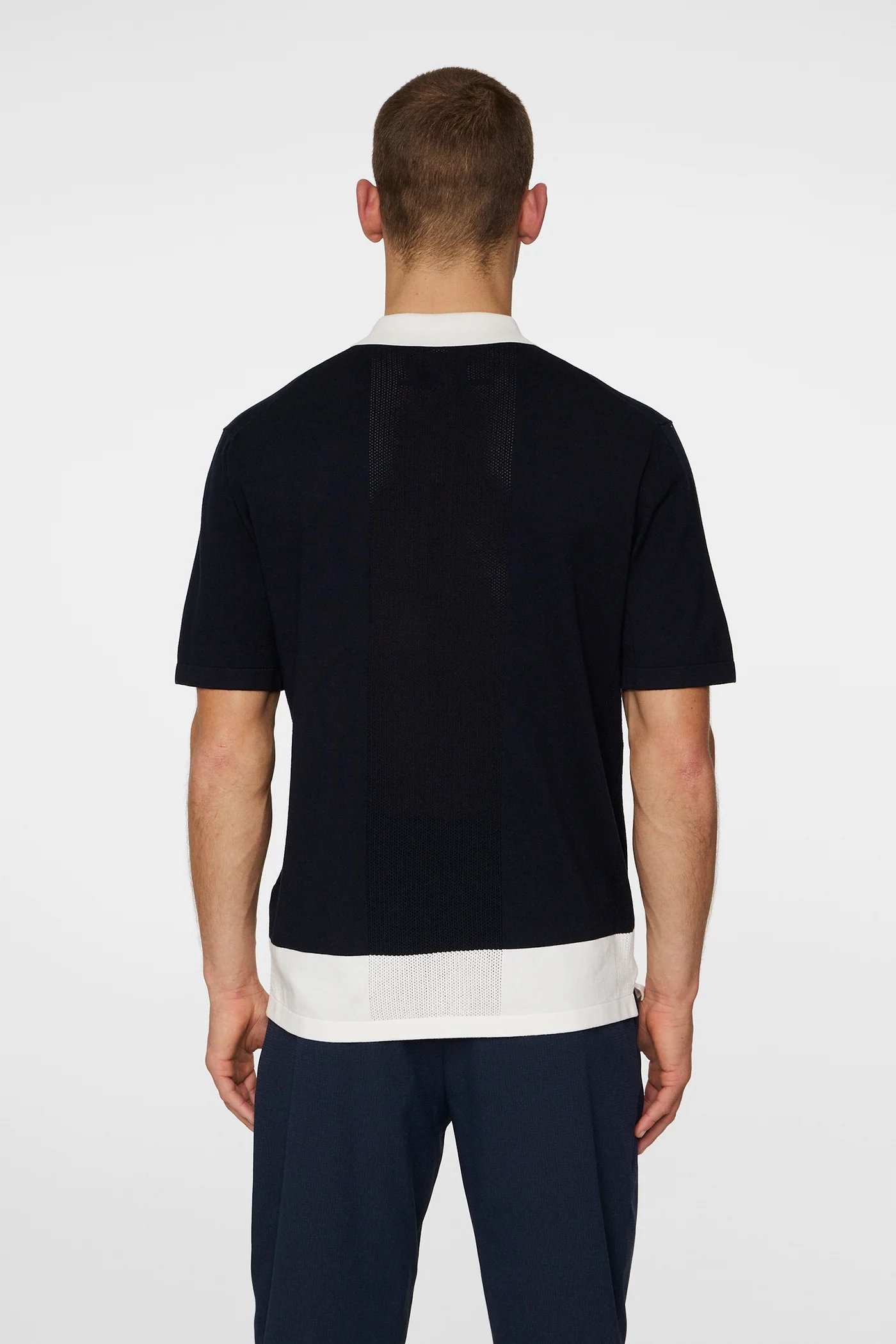 J.Lindeberg Men's Rue Knitted Polo - JL NAVY J.Lindeberg Men's Apparel