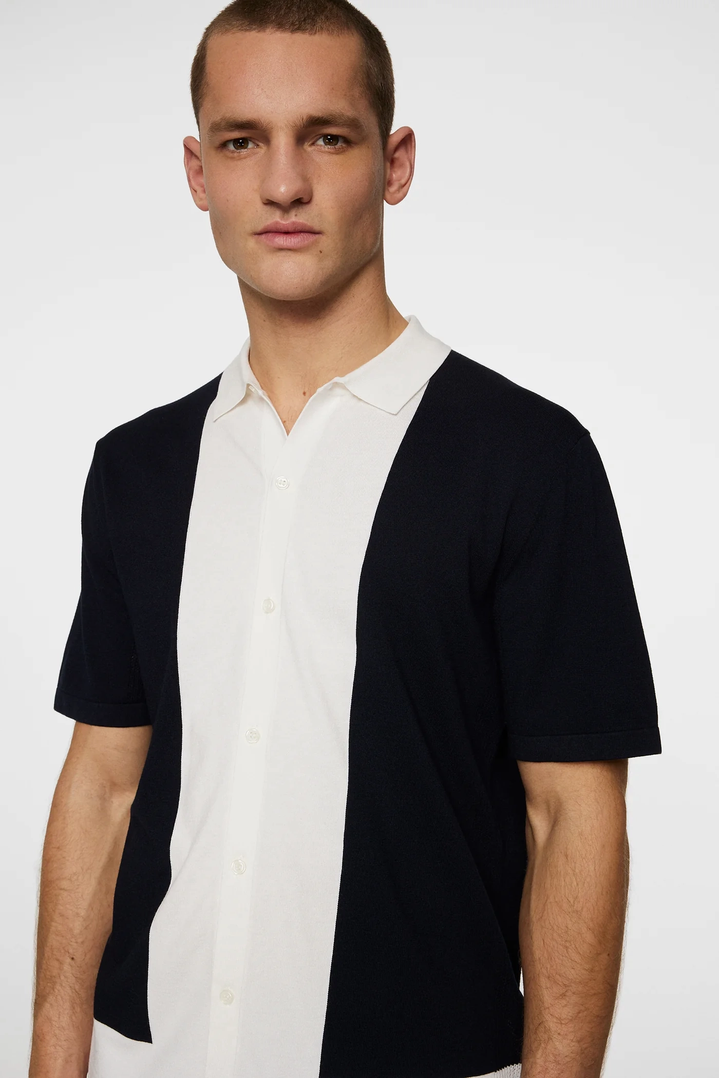 J.Lindeberg Men's Rue Knitted Polo - JL NAVY J.Lindeberg Men's Apparel